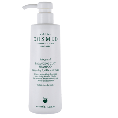 Cosmed Balancing Clay Shampoo - İnce Telli ve Yağlı Saçlar için Sülfatsız Tuzsuz Kil Şampuanı 400 ml