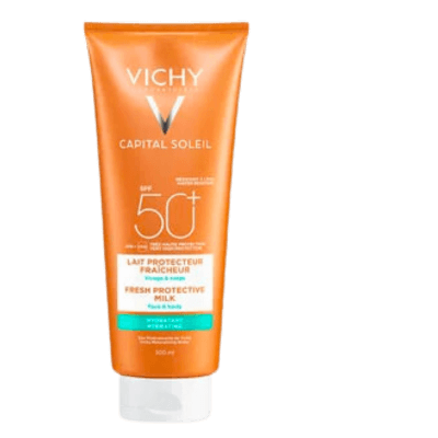 Vichy CAPITAL SOLEIL Fresh Protective Milk - Çok Yüksek Korumalı Yüz ve Vücut Sütü - SPF 50+