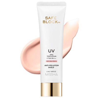 Missha Safe Block Rx Zinc Tone Up Sun [Rosy Brightening]