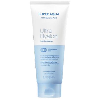 Missha Super Aqua Ultra Hyalon Foaming Cleanser