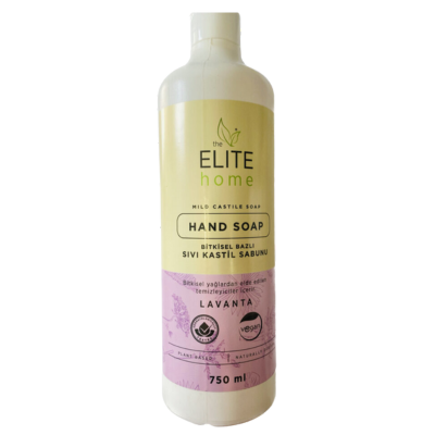 The Elite Home Bitkisel Bazlı Ve Vegan Sertifikalı Sıvı El Sabunu (Lavantalı) 750Ml