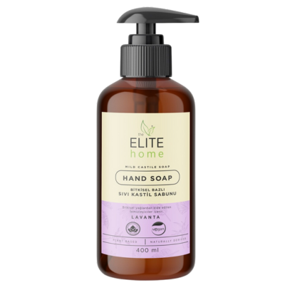 The Elite Home Bitkisel Bazlı Ve Vegan Sertifikalı Sıvı El Sabunu (Lavantali) 400Ml