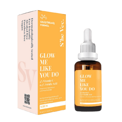 S'he Vec. Glow Me Like You Do Antioksidan Kompleksi Ile Cildi Yaşlanma Faktörlerinden Koruyan C Ferulik Serum