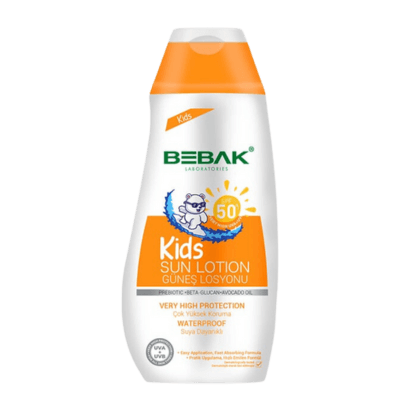 Bebak Spf 50+ Uva/Uvb Işınlarına Karşı Yüksek Koruma Etkili Çocuk Güneş Losyonu