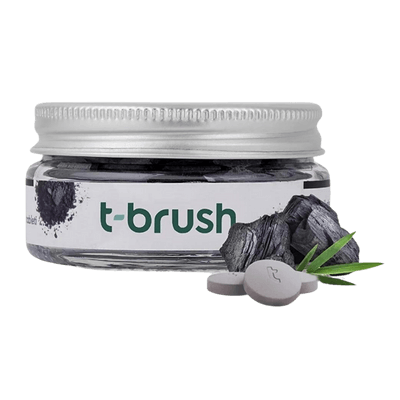 T-Brush Activated Charcoal Diş Macunu Tableti - Florürlü