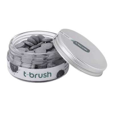 T-Brush Activated Charcoal Diş Macunu Tableti - Florürlü