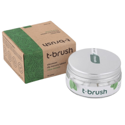 T-Brush Nane Aromalı Diş Macunu Tableti - Florürsüz