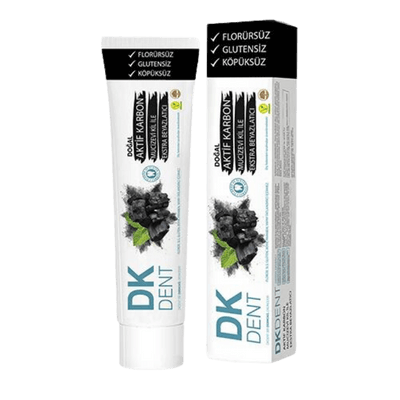 Dermokil DKDENT Aktif Karbonlu Florürsüz Diş Doğal Macunu 75 ml