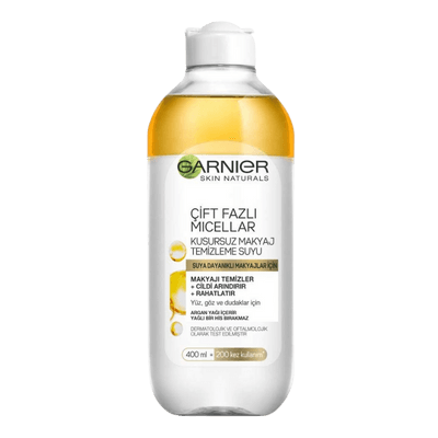 Garnier Çift Fazlı Micellar Kusursuz Makyaj Temizleme Suyu