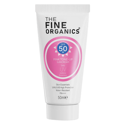 The Fine Organics SPF 50+ Ton Eşitleyici Yüksek Korumalı Pembe Güneş Kremi