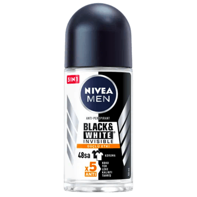 Nivea Men Black & White Invisible Güçlü Etki Erkek Roll On