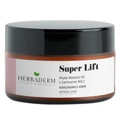 Herbaderm Super Lift Sıkılaştırıcı, Mavi Işık Koruma Phyto-Retinol Bakuchiol Nemlendirici Krem