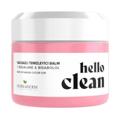 Herbaderm Hello Clean Kuru Ve Hassas Ciltler Yağ Bazlı Temizleyici Balm