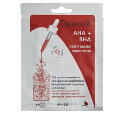 Derminix Aha + Bha Kağıt Maske