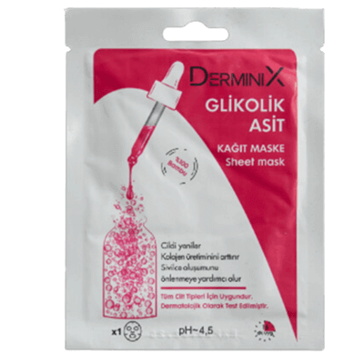 Derminix Glikolik Asit Kağıt Maske