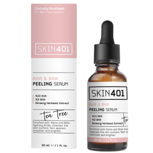 Skin401 AHA %10 BHA %2 Canlandırıcı Cilt Tonu Eşitleyici Yüz Peeling Serum 30 mL