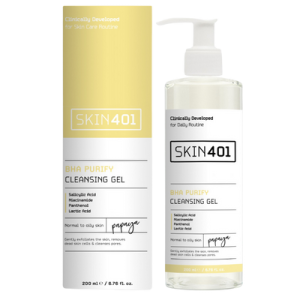 Skin401 BHA Arındırıcı Siyah Nokta Karşıtı Yüz Temizleme Jeli 200 mL
