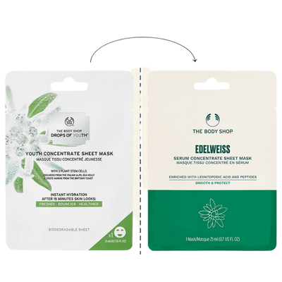 The Body Shop Edelweiss Konsantre Serum Kağıt Maske