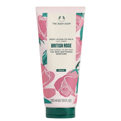 The Body Shop British Rose Işıltı Veren Vücut Losyonu