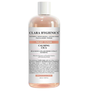 Clara Hygienics Calming Cica Leke Karşıtı Yüz ve Vücut Gece Toniği 400 mL