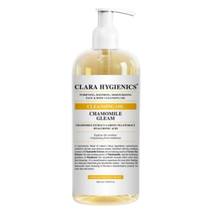 Clara Hygienics Chamomile Gleam Nemlendirici Makyaj ve Vücut Temizleme Yağı 400 mL