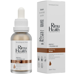 Rimu Health Cilt Tonu Eşitleyici ve Lekeli Ciltler İçin Yüz Serumu (Arbutin %2 + Hyaluronic Acid) 30mL